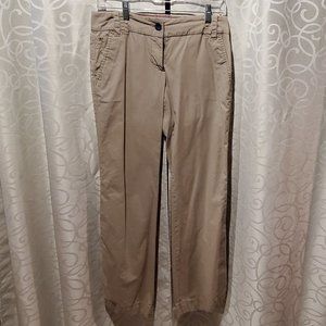 Ann Taylor Loft Khaki Pants with Subtle Striping